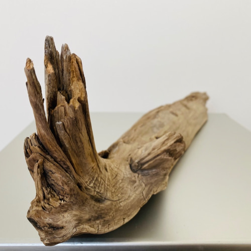 流木インテリア　(自作:加工済(ヤスリがけ)) おまけ ミニ切り株つき】流木インテリア オブジェ ブランコ