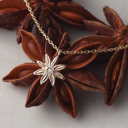 K10/diamond necklace『star anise』 1枚目の画像