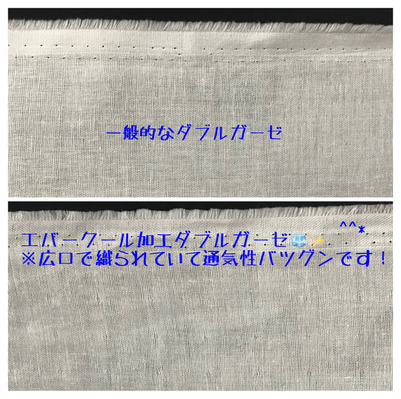 接触冷感☆不織布マスクカバー☆エバークール加工  UV加工 ひんやり 花と蝶 7枚目の画像