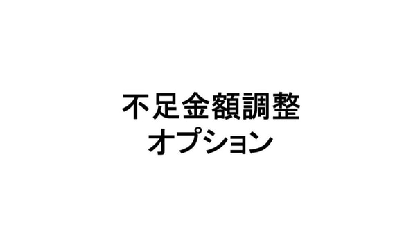 金額調整オプション２ 1枚目の画像