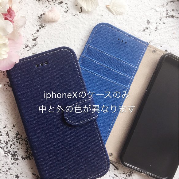 iphone15ProMax 智慧型手機保護殼牛仔 iphone14ProMax 8plus 流蘇★古董通話孔 第5張的照片