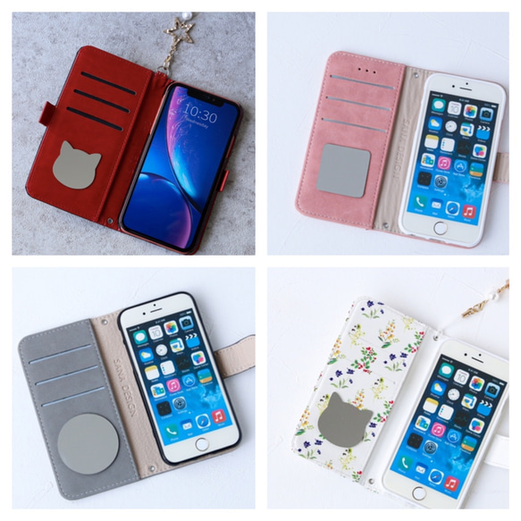 日本製造 鏡面選項 鏡面智慧型手機保護殼 適用於筆記本指南 單獨販售 第1張的照片