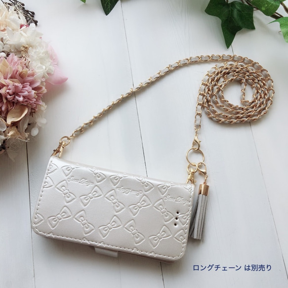 iPhone 15Pro 智慧型手機殼★壓花緞帶 14Promax/Plus/Xsmax 附流蘇 第4張的照片