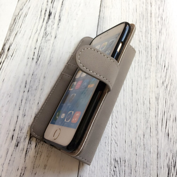 iphone15 スマホケース 14/Pro/SE3 多機種対応 Xperia/Galaxy グランリボン 手帳型 3枚目の画像