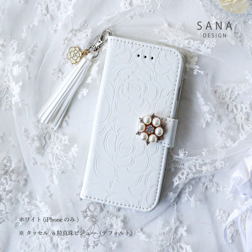 ビジューカメリア★iPhone 6ケース ビジューカメリア☆iPhone 6ケース