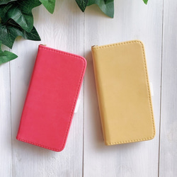 適用於 iPhone 17、16 和華為 Aquos、Xperia SE 的奢華首款皮夾式智慧型手機外殼。 第3張的照片