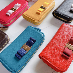 牛皮鑰匙包 智能鑰匙包 Grand Ribbon 真皮牛皮 第3張的照片