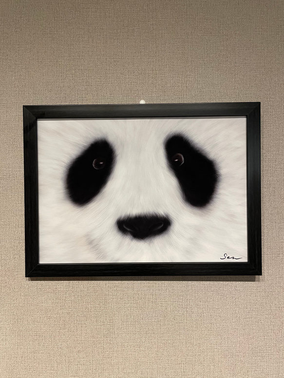 ドアップ ☆ふわふわ パンダ☆ サイズはA3、A4、B5の3種類からお選