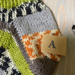 送料無料　寒さ対策　ウール手編み靴下　アウトドア　ウォッシャブルウール使用　キャンプ 4枚目の画像