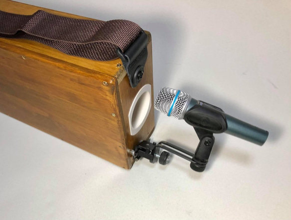 ラップトップカホン、ショルダーカホン、ライブ演奏用、LBD-01EB(エボニー塗装） 11枚目の画像