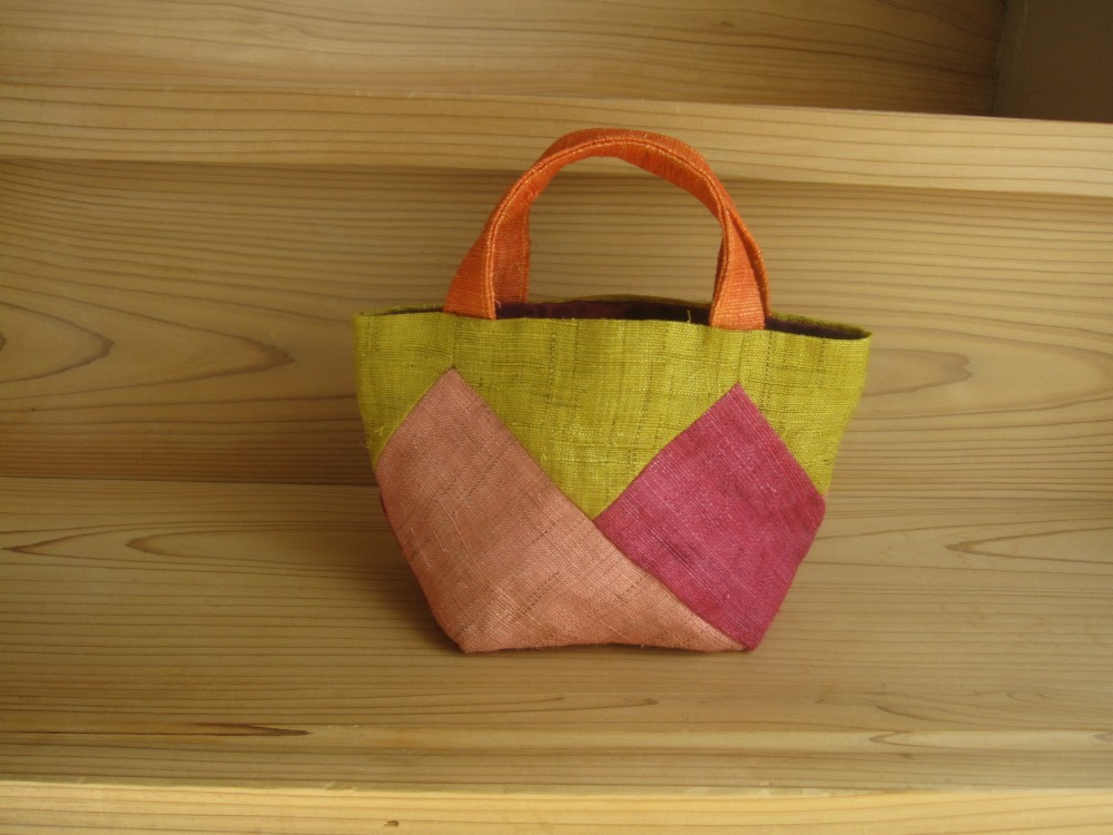 リバーシブル幸せトートバックプチ（梅桜～ume×sakura×citron)