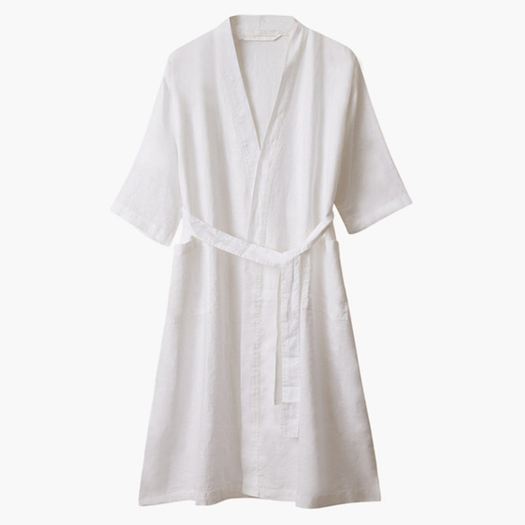 『リネンルームウエア』 浴衣 ガウン 和装 パジャマ 寝間着 バスローブ 女性　rw043 5枚目の画像