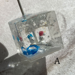 仲良しミニチュア雪だるま　ジオラマメモスタンド 6枚目の画像
