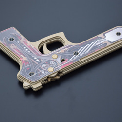 紙製６連射輪ゴム鉄砲パチンくんGRANDE「STEAMPUNK-GUN」 3枚目の画像