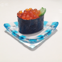 【再販】クリアブルーの豆皿 3枚目の画像