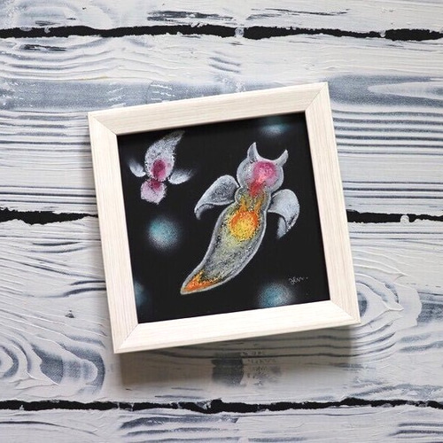 油絵【クリオネの夢】1点物の原画◇作者サイン入り/油彩画