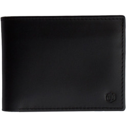 牛革二つ折り財布 (ウォレット) 9枚のカードと１枚IDカードポケット 黒 ブラック 6枚目の画像