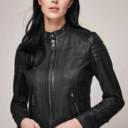 羊革・フロントポケット4つ付いた羊革ジャケット Sheep Leather