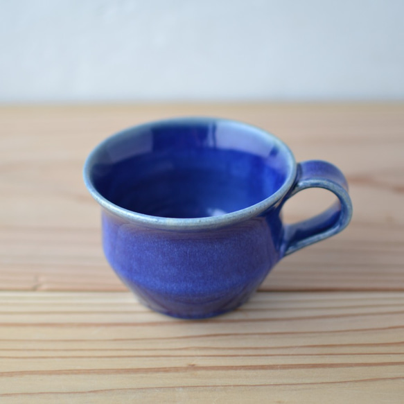 小マグカップ　青・瑠璃（ティーカップ・コーヒーカップ） 4枚目の画像