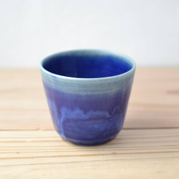 マルチカップ（そば猪口）　青・瑠璃 1枚目の画像