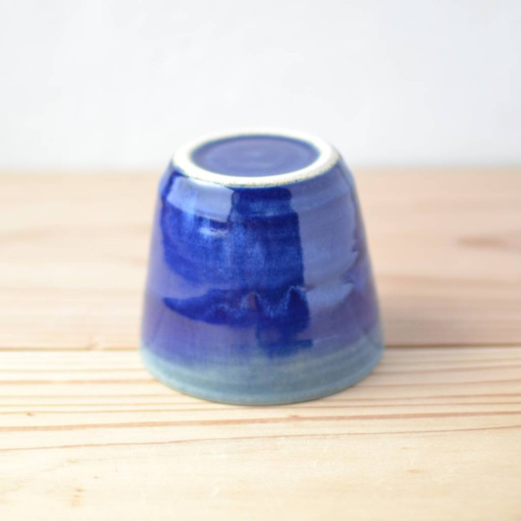 マルチカップ（そば猪口）　青・瑠璃 3枚目の画像