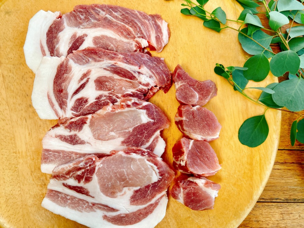 【小江戸黒豚】厳選部位！ヒレ肉・ロース肉・肩ロース肉の厚切りセット（750ｇ）