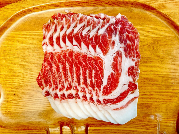 【小江戸黒豚】冷凍でお届け！しゃぶしゃぶ肉セット（420ｇ） 5枚目の画像