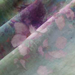 【2点限り】ふわり袖の 花柄シャツ ラミーリネン 9枚目の画像
