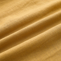 一味違うオリジナル刺繍♪リネン素材で涼しいアシンメトリーシャツ マスタード 4枚目の画像