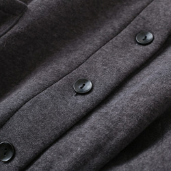 ハイネック☆あったか素材のふんわりオーバーサイズジャケット 9枚目の画像