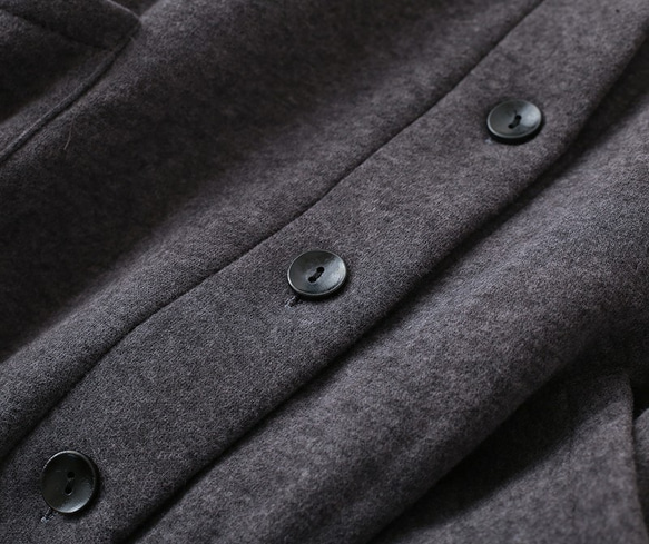 ハイネック☆あったか素材のふんわりオーバーサイズジャケット 9枚目の画像