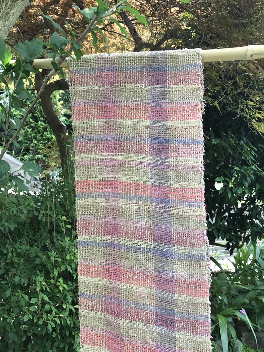 草木染めタッサーシルク ストール C