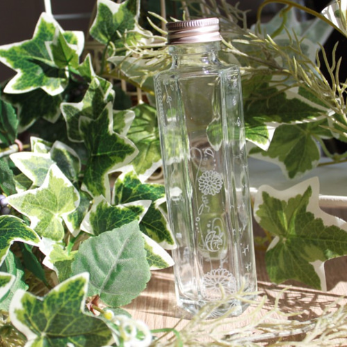 ガラスボトル　人顔　ガラスアート ガラスボトル 人顔 ガラスアート