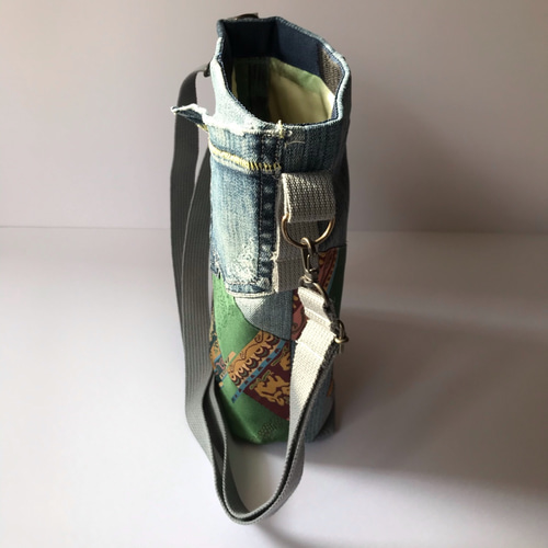 ✨帯リメイク デニム＆帯コラボ サコッシュ ショルダーバッグ 和柄