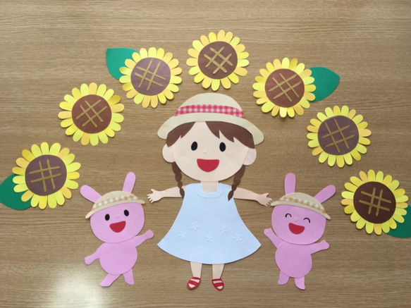 壁面飾り＊ひまわり畑＊ ウォールステッカー・ウォールデコ dsk 通販