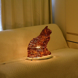 LYBICATランプ　「銅板の猫」（受注製作） 1枚目の画像