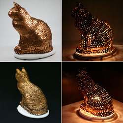 LYBICATランプ　「銅板の猫」（受注製作） 3枚目の画像