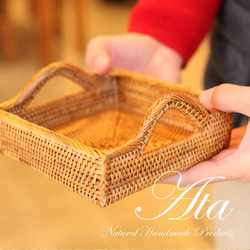 ◆翌日出荷◆　持ち手付きスクエアトレイ♪プレゼントにも最適！ 小物入れ Ａ０６ 8枚目の画像