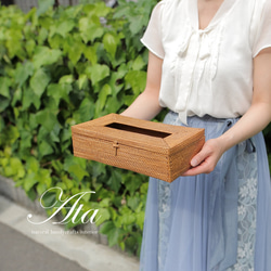 ◆翌日出荷◆ アタ製のシンプルなティッシュボックス ( ティッシュケース BOXティッシュケース ) Ａ０３ 7枚目の画像