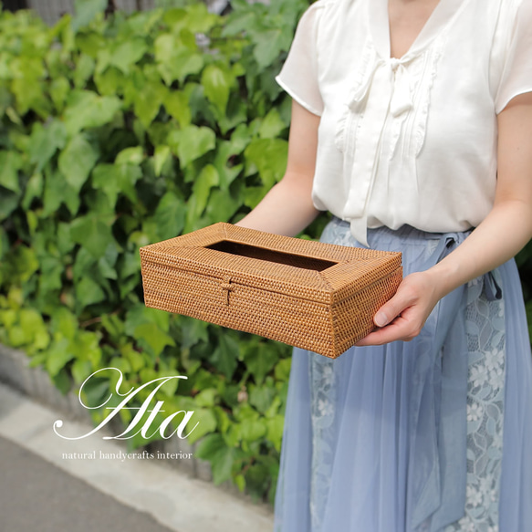 ◆翌日出荷◆ アタ製のシンプルなティッシュボックス ( ティッシュケース BOXティッシュケース ) Ａ０３ 7枚目の画像