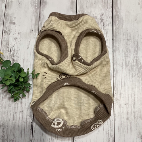 新商品【犬服・オーダー】プレッツェル柄ワッフル【タンクトップ 