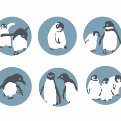 ペンギン　TORINOS 　くるみボタン　 2枚目の画像