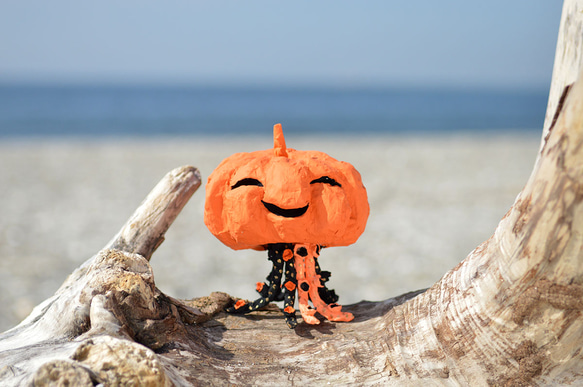 ハロウィン・かぼちゃたこ、受注作品 1枚目の画像