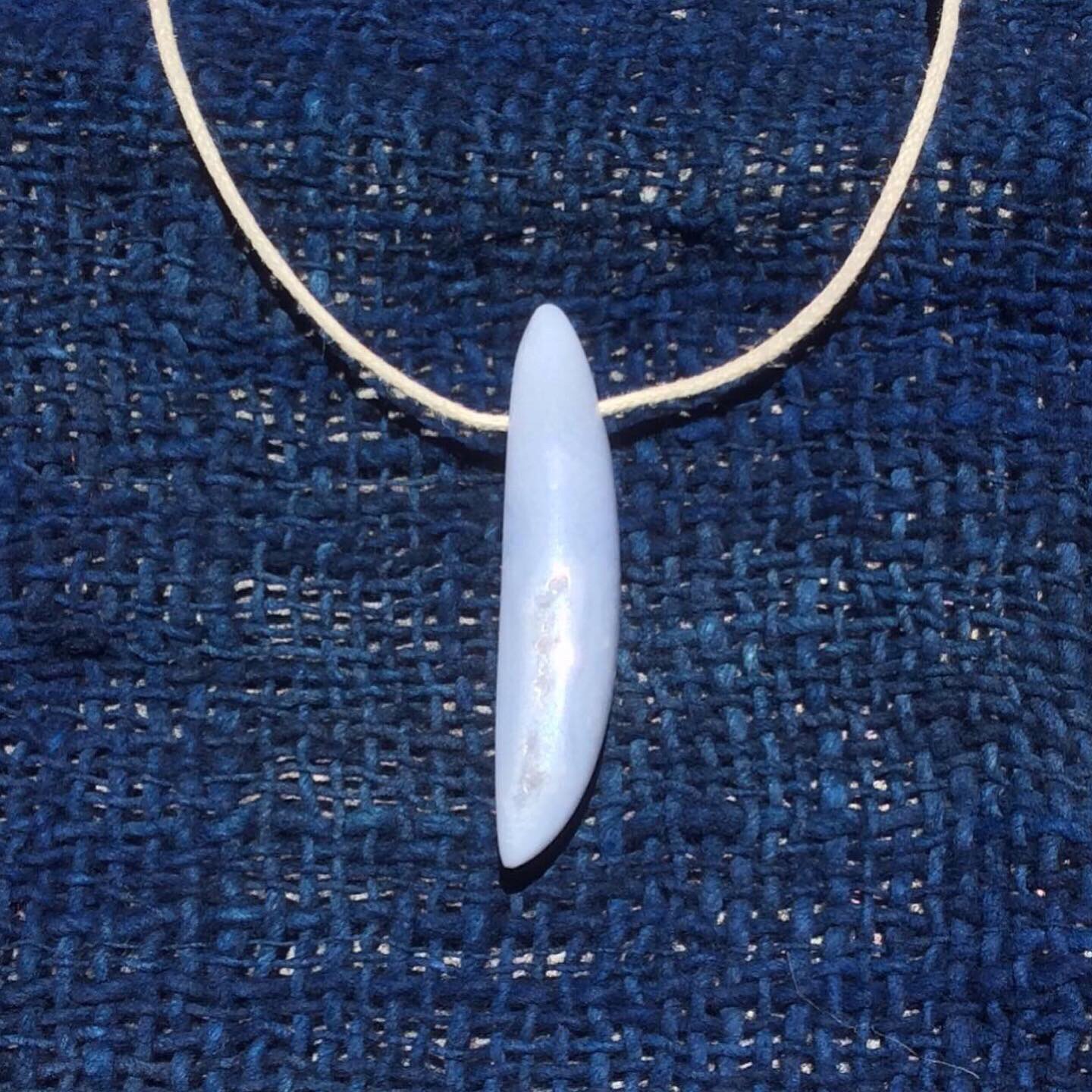 Blue Lace Agate 穴あき 研磨♪