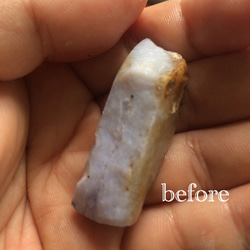 Blue Lace Agate 穴あき 研磨♪ 8枚目の画像