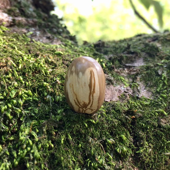 BAMBU 珪化木 手づくりビーズ 3枚目の画像