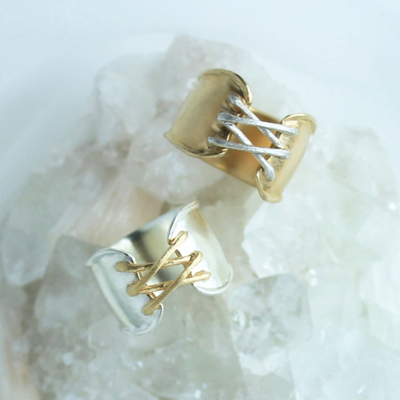 emiru Corset ring シルバー　11号 Ring / Corset 指輪・リング emiru 通販 4969910｜Creema(クリーマ)
