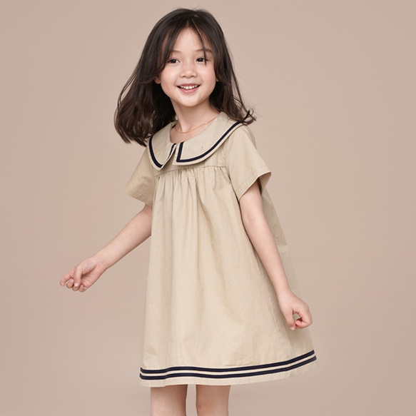 a.v.v ワンピース 「140-150」レースアップカットワンピース