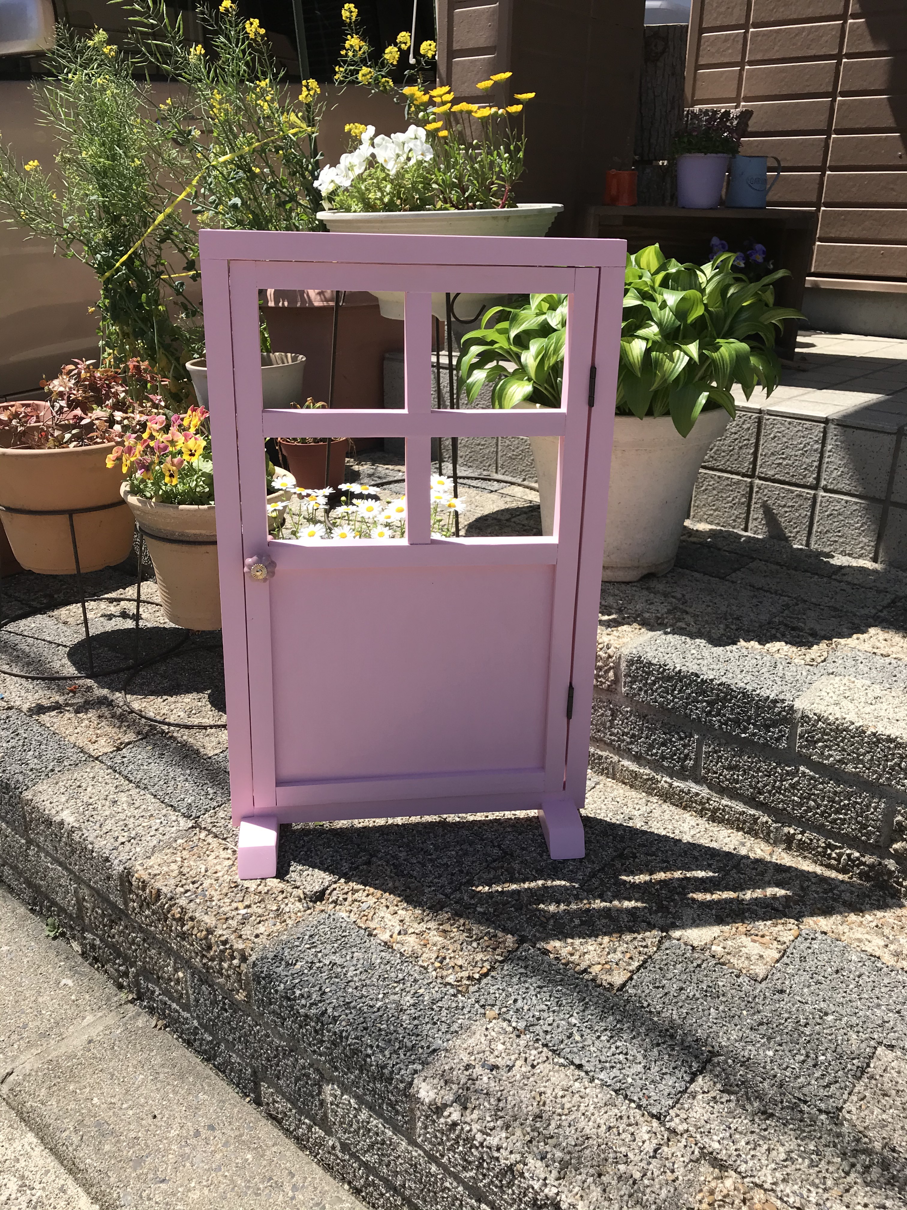 軽量《小さなドア》木製雑貨　ガーデニング　撮影用　インテリア　　ペット