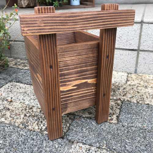 小さな雑貨《小さな一輪車/ワックス仕上げ》木製雑貨